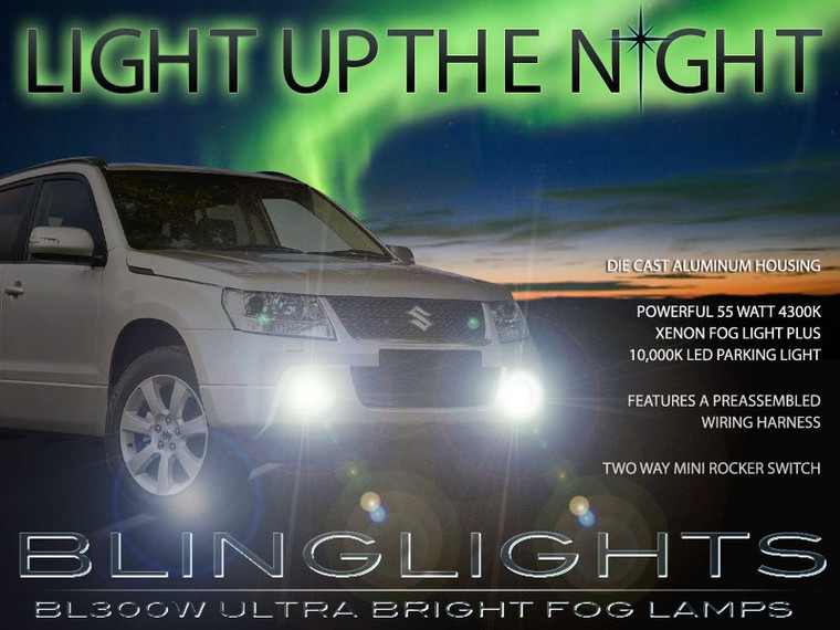 2001-2006 GMC Yukon Denali White Halo Fog Lamps Driving Lights