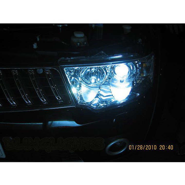 Mitsubishi Strada Bright White Light Bulbs for Halogen Headlamps Headlights Head Lamps Lights