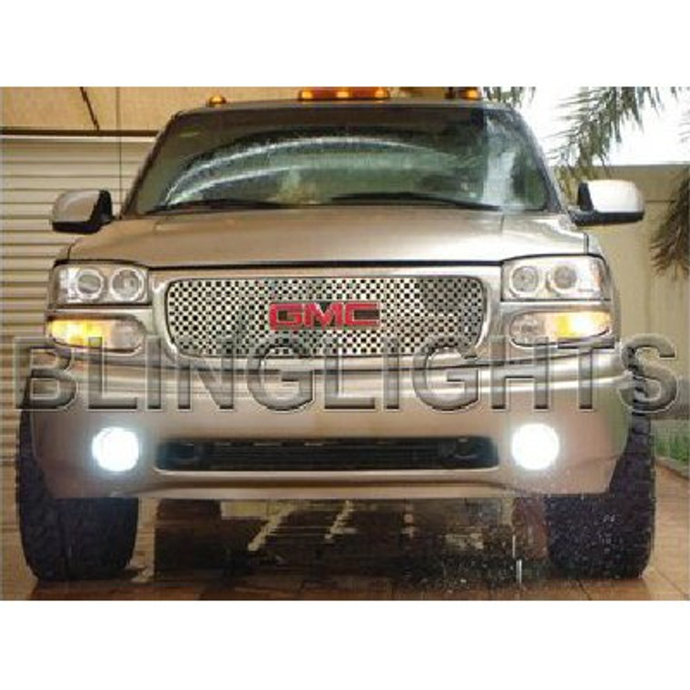 LED Angel Eye Halo Fog Lights Lamps Kit for 2001 GMC Sierra C3 Denali