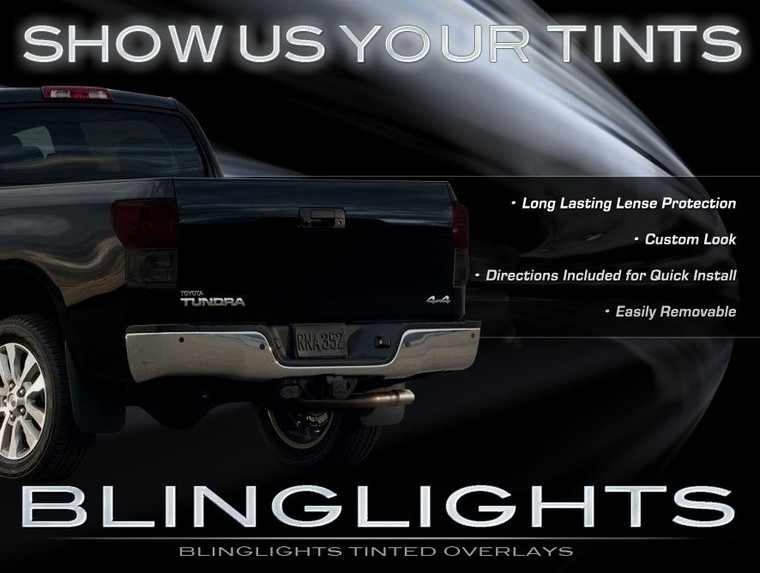07-13 Toyota Tundra Tinted Head Light Lamp Overlays Kit Smoked Protection Film