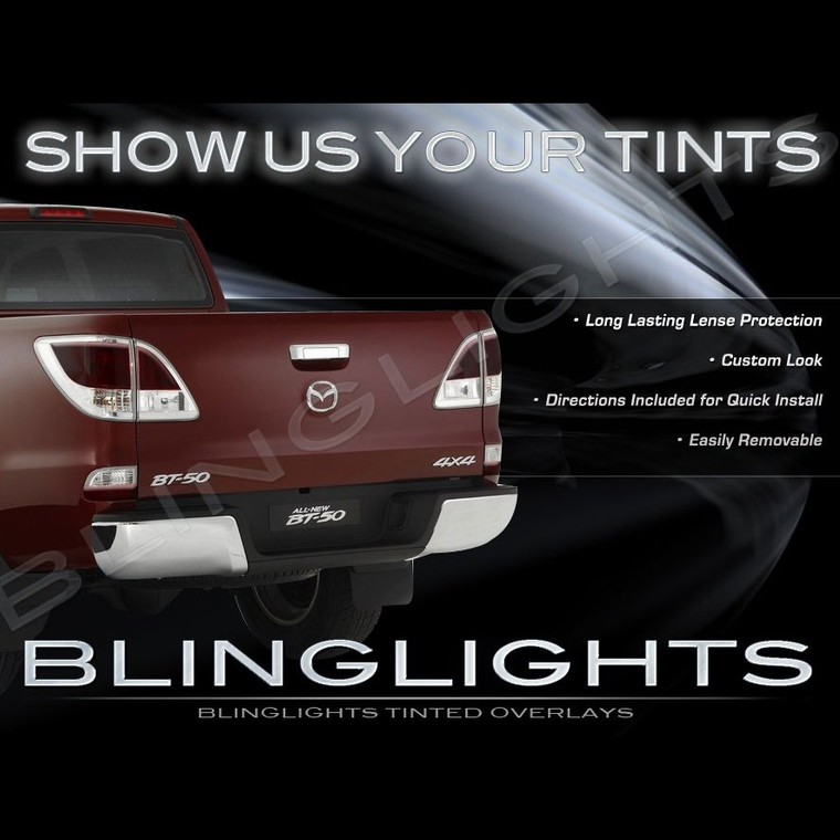 Chevrolet S10 Murdered Out Taillamps Film Covers Tinted Chevy S-10 Taillights Overlays Kit