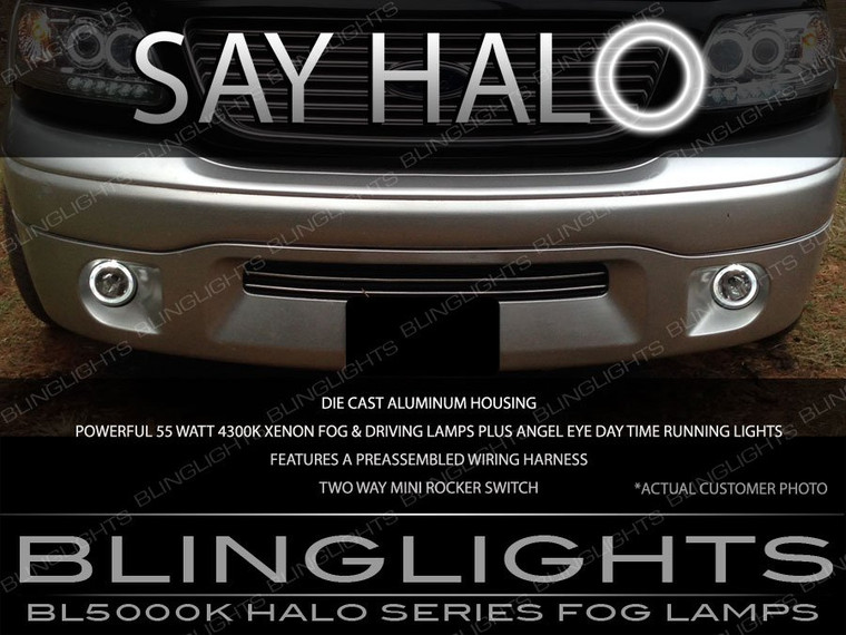 LED Halo Angel Eye Fog Lights Lamps for 2002-2008 Dodge Ram 1500