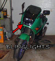 Kawasaki Ninja 250R EX250 ZZR-250 ZX-250 GPX-250R Tint Protection Overlay for Headlamp Headlight