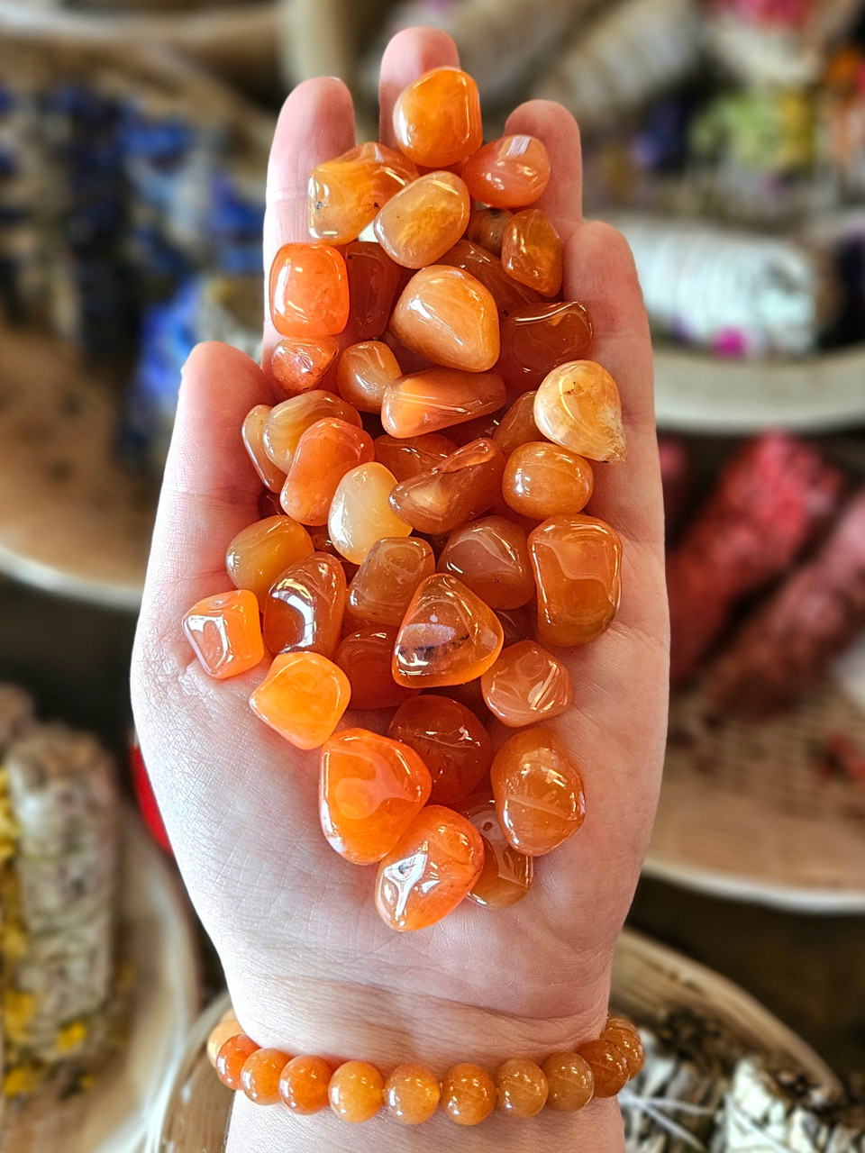 Carnelian Tumbled Stone | Gemstones | Green Earth Stones