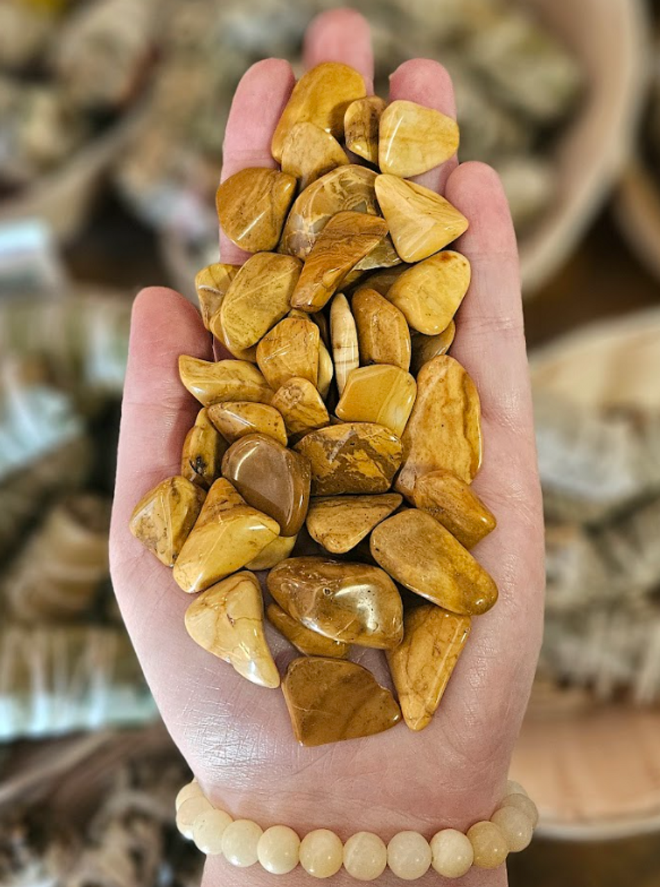 Yellow Jasper | Tumbled Stone | Green Earth Stones