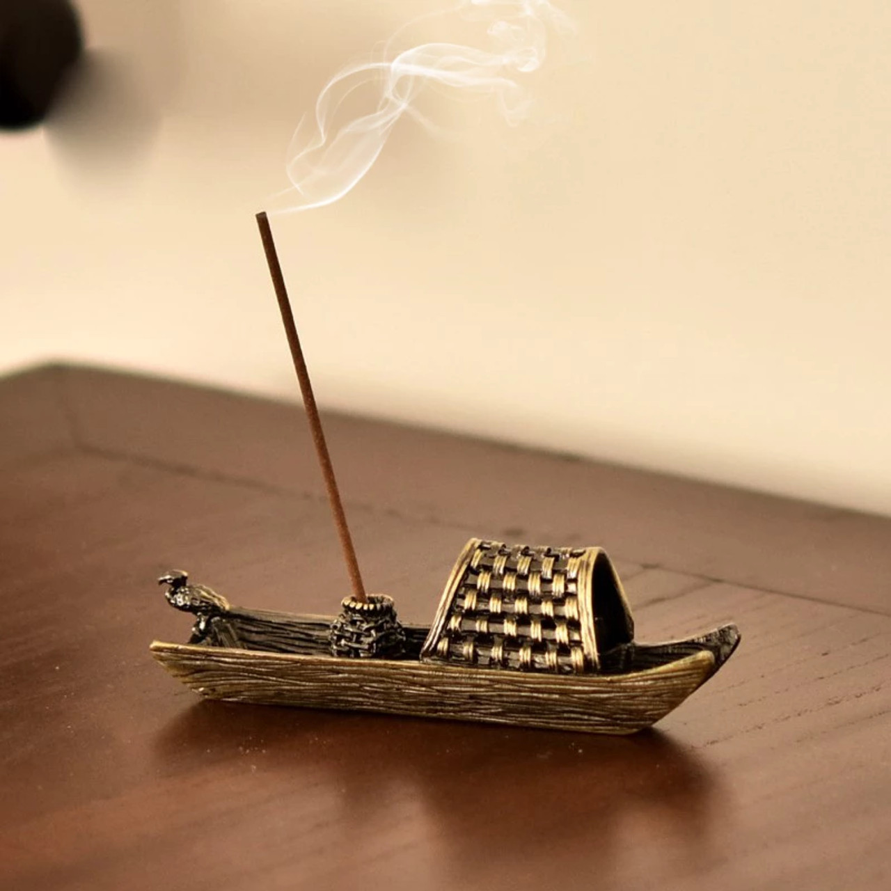 Mini Fishing Boat Incense Burner