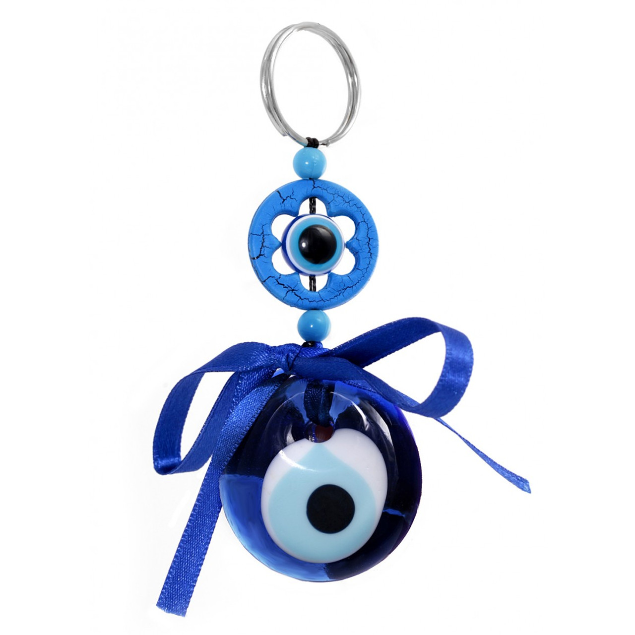 Evil Eye Beads, Car Rear View Mirror Charm, Evil Eye Charm, Blue Evil Eye,  Turkish Evil Eye Beads, Glass Evil Eye, Rearview Mirror Decor 
