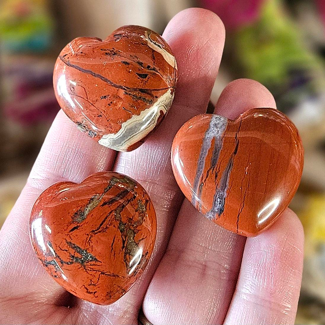 Red Jasper Heart, Small