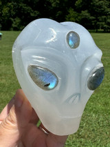 Alien Head SELENITE SATIN SPAR