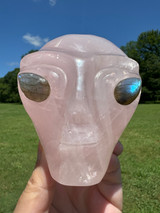 Alien Head ROSE QUARTZ