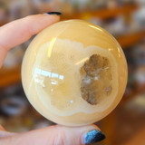 Orange Calcite Sphere, 1lb 2oz, Large, #OCS1