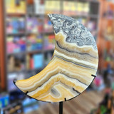 Orange Calcite Moon, 1lb 1oz, Large, #OCM2
