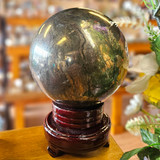 Pyrite Sphere, 8lb 8oz, X-Large