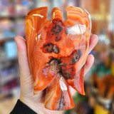 Angel Carving, Carnelian, 1lb 4oz, Large