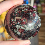 Eudialyte Sphere, 15oz, Medium