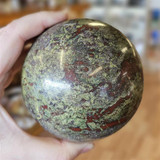 Dragon's Blood Jasper Sphere, 3lb 9oz, Large, #DB1