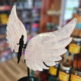 Rose Quartz Angel Wings Set