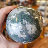 Moss Agate Sphere, 4lb, X-Large, MAS2
