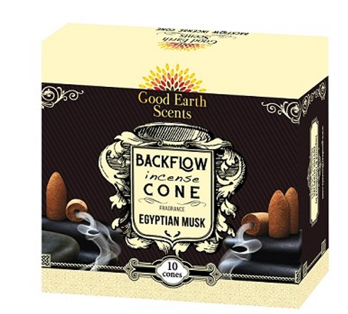 Egyptian Musk Good Earth Back Flow Incense Cones