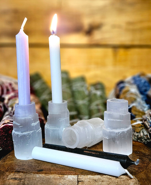 Selenite Mini Candle Holder 