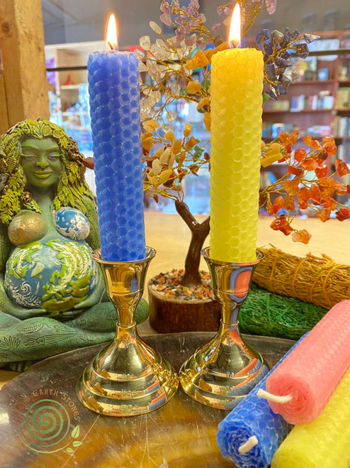 Ostara Beeswax Candles Set of Two