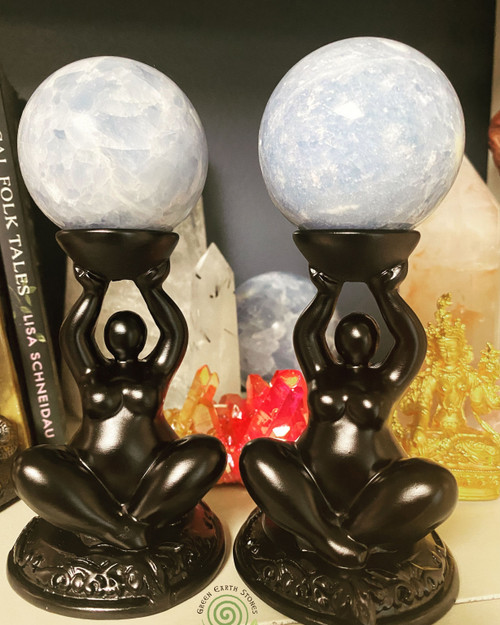 Goddess Crystal Ball Holder