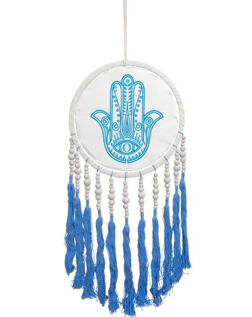 Hamsa Hand Embroidered Wall Hanging