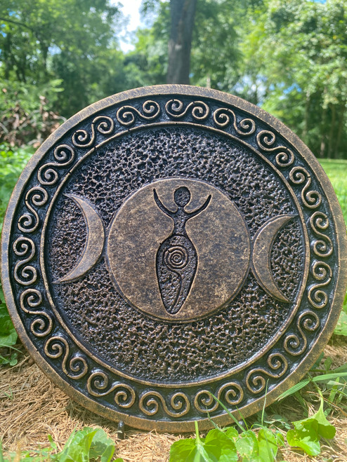 Triple Goddess Wall Plaque Bronze 