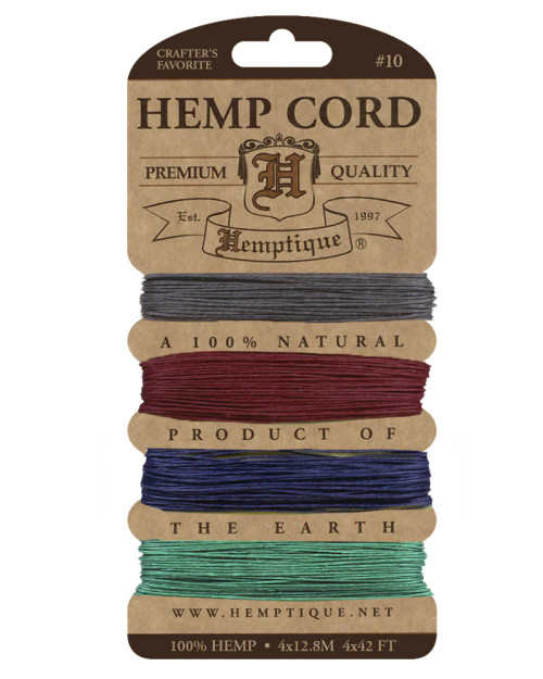 #10 Hemp Cord Card EARTHY PASTEL HC10EP