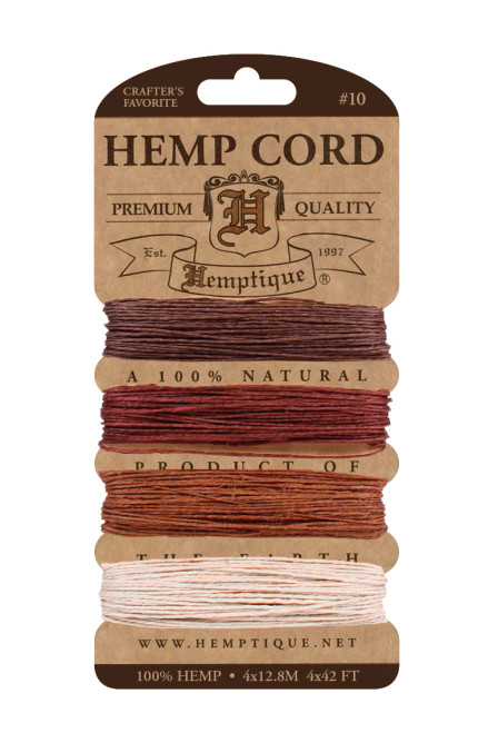 #10 Hemp Cord Card BRONZE HC10SOB