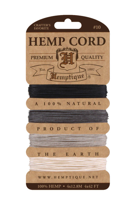 #10 Hemp Cord Card ONYX HC10SOO