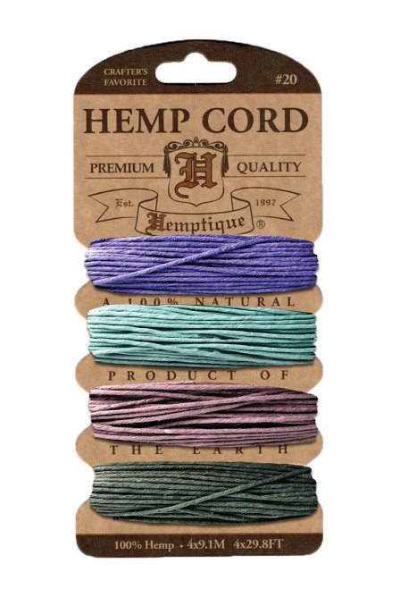  #20 Hemp Cord Card VINTAGE HC20V1 (1MM)