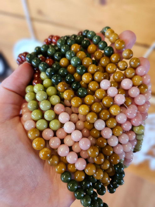 Mixed Agate & Jasper 8mm Beads