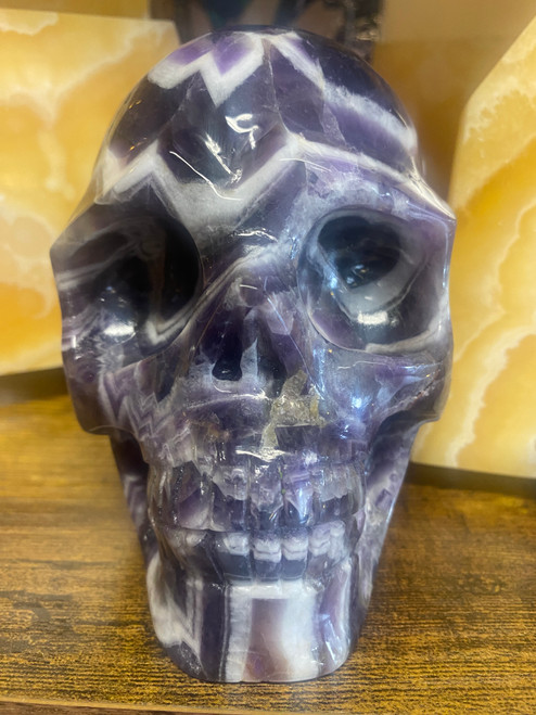 Amethyst Chevron XXL Skull 3.10 lbs