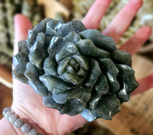 Flower Carving Labradorite 