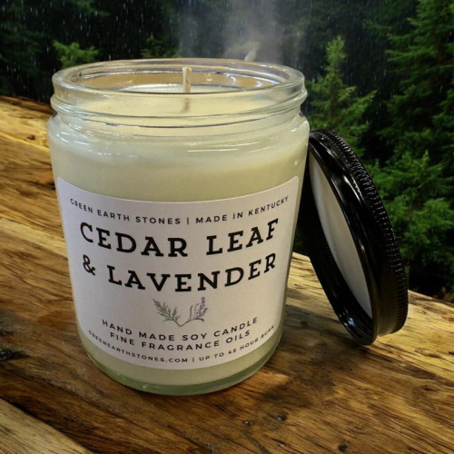 Cedar Leaf with Lavender  8oz Soy Candle 