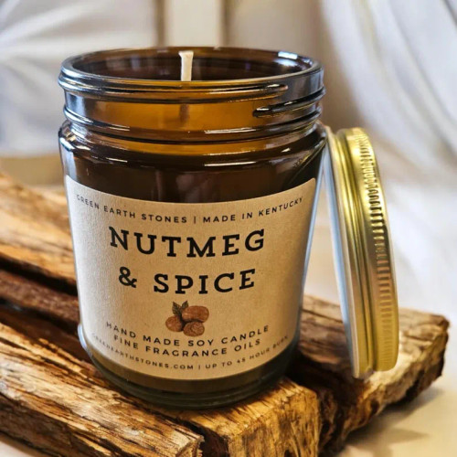 Nutmeg & Spice 8oz Soy Candle 