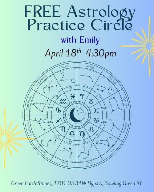 FREE Astrology Practice Circle April 18th 4:30pm 