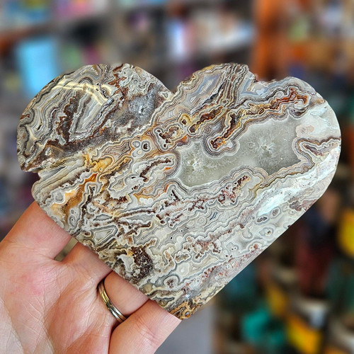 Mexican Agate Heart MA2