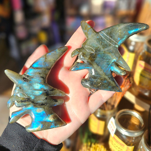 Witch Carving, Labradorite, One