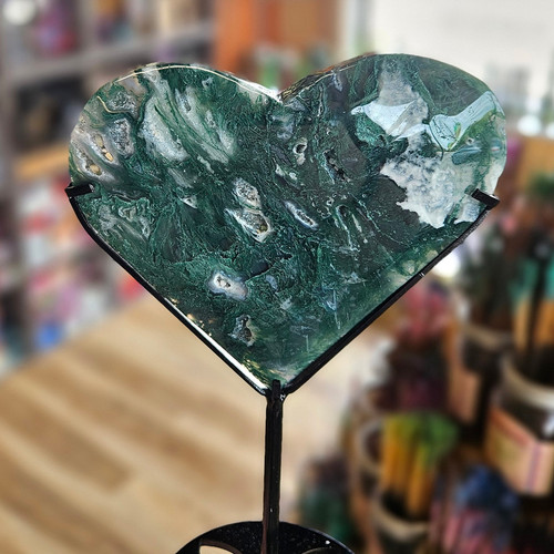 Moss Agate Heart #MAH4