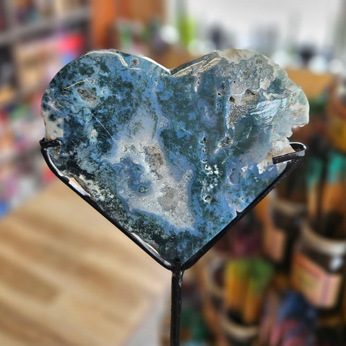 Moss Agate Heart #MAH6