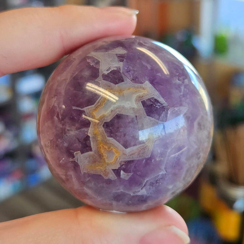Amethyst Agate Sphere, 6oz, Small, AA3