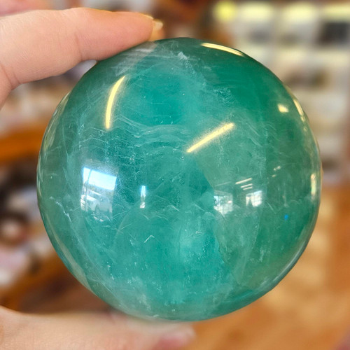 Fluorite Sphere, Green, 2lb 1oz, Large, GF1