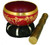 Tibetan Singing Bowl Red Yin Yang