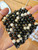 Black Zebra 8mm Beads