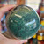 Moss Agate Sphere, 2lb 13oz, Gemstone Decor