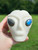 Alien Head, White Jade, Large