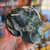 Moss Agate Skull Carving 