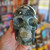 Moss Agate Skull Carving 